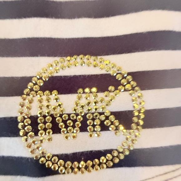 Michael Kors Black and White Striped Cotton Tank Top Size XL MSRP $85 - Picture 3 of 8